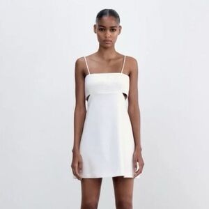 Zara white mini dress